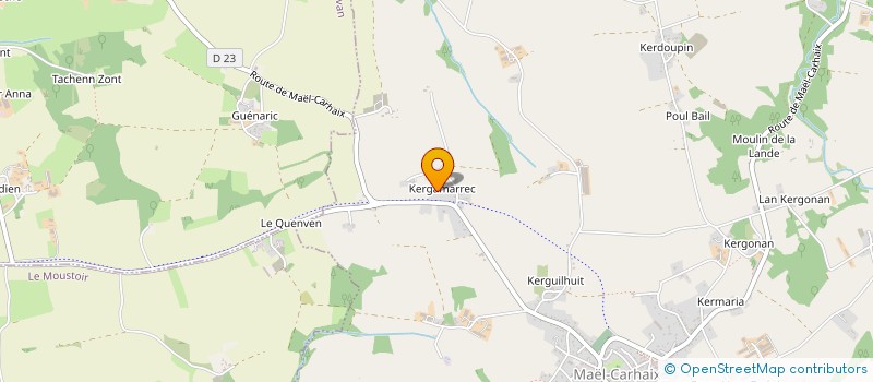 localisation de l'entreprise MONSIEUR IAN REYNOLDS  MAEL-CARHAIX