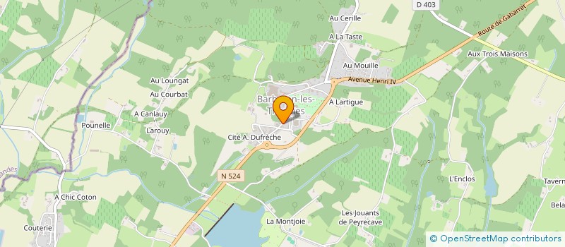 localisation de l'entreprise MONSIEUR IAN RYAN  CAZAUBON