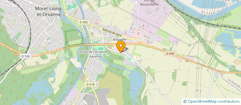 localisation de l'entreprise MONSIEUR IAN SEYEDI ROUMIANI  MORET-LOING-ET-ORVANNE