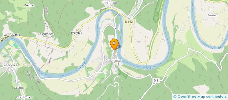 localisation de l'entreprise MONSIEUR IAN STICKLAND  CALVIGNAC