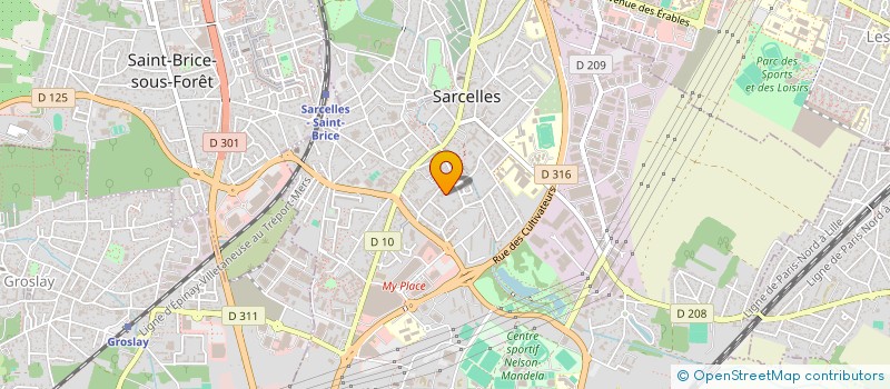 localisation de l'entreprise MONSIEUR IANCU CIOBANU  SARCELLES