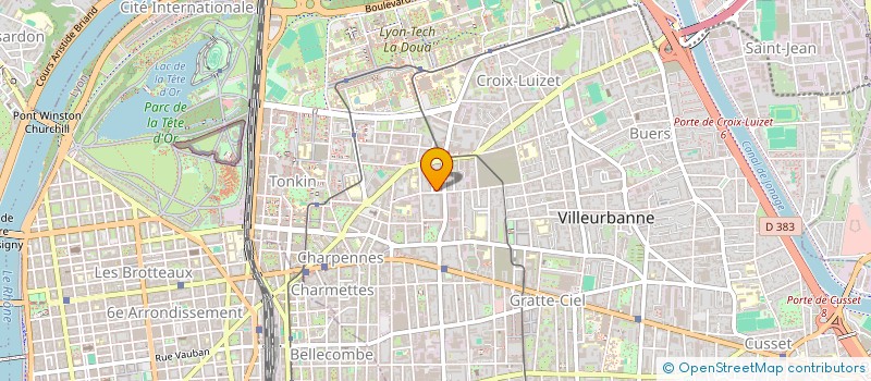 localisation de l'entreprise MONSIEUR IANNYS HUGNY  VILLEURBANNE