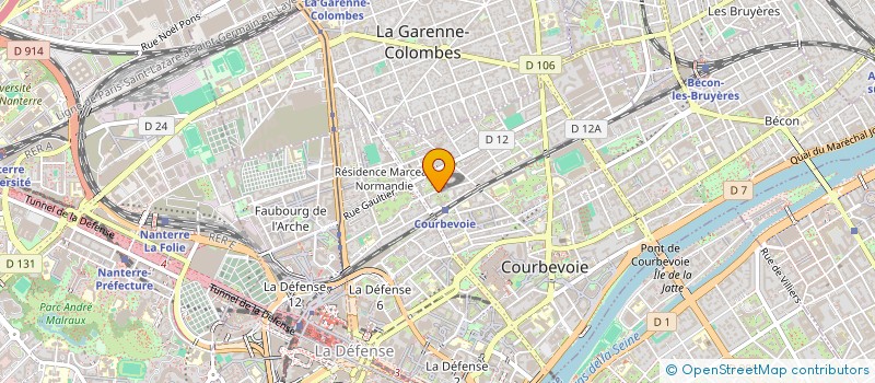 localisation de l'entreprise MONSIEUR IANUS ROGA à COURBEVOIE