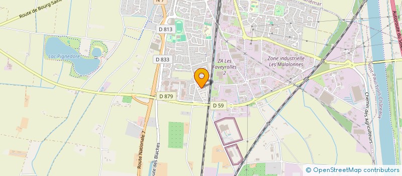 localisation de l'entreprise MONSIEUR IASSINE NAFISSE  PIERRELATTE