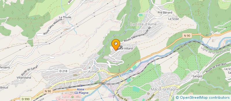 localisation de l'entreprise MONSIEUR IBAN ESCALA  LA PLAGNE TARENTAISE