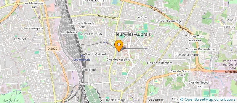 localisation de l'entreprise MONSIEUR IBIRAHIMA NDONGO à FLEURY-LES-AUBRAIS