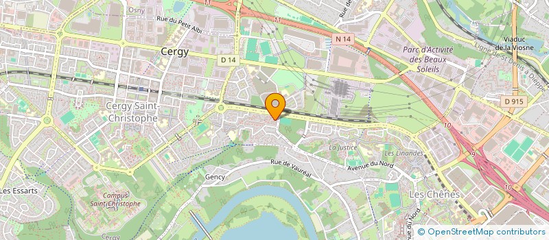 localisation de l'entreprise MONSIEUR IBO LIA FELIX TOHE  CERGY