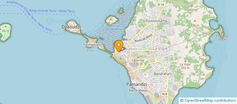 localisation de l'entreprise MONSIEUR IBRAHIM ABDALLAH à DZAOUDZI