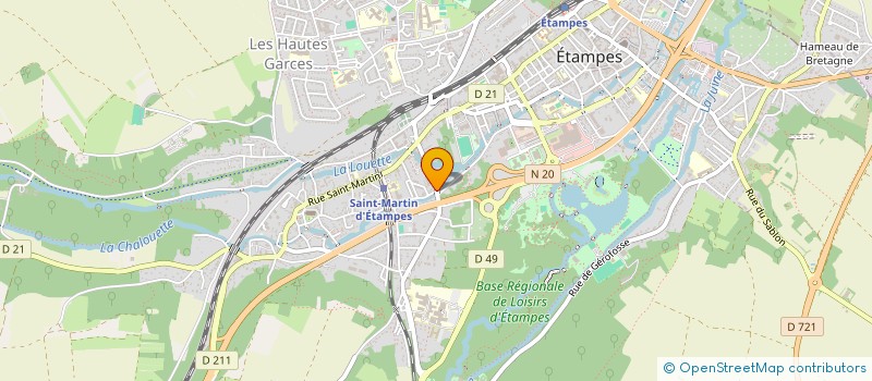 localisation de l'entreprise MONSIEUR IBRAHIM ABDALLAH  ETAMPES