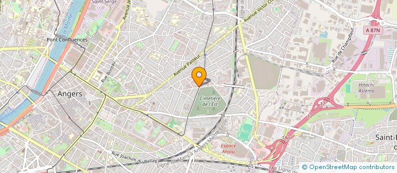 localisation de l'entreprise MONSIEUR IBRAHIM ABDALLAH WADI à ANGERS