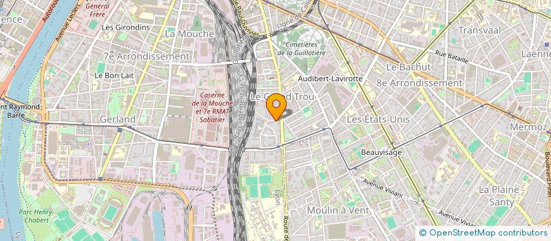 localisation de l'entreprise MONSIEUR IBRAHIM ABDELLAH ADAM  LYON