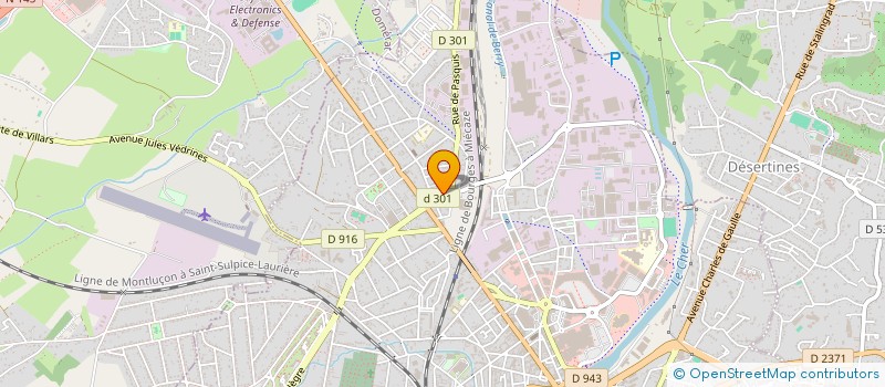 localisation de l'entreprise MONSIEUR IBRAHIM ABDIRAHMAN WARSAM  MONTLUCON