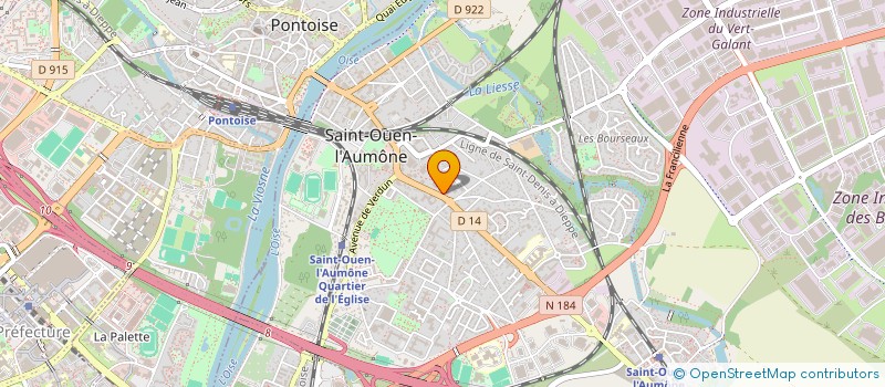 localisation de l'entreprise MONSIEUR IBRAHIM ABDOU MOHAMED  SAINT-OUEN-L'AUMONE