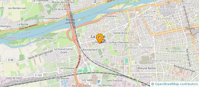 localisation de l'entreprise MONSIEUR IBRAHIM ABUALGASIM  LA RICHE