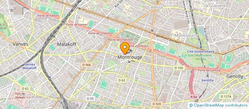 localisation de l'entreprise MONSIEUR IBRAHIM ACHRAOU  MONTROUGE