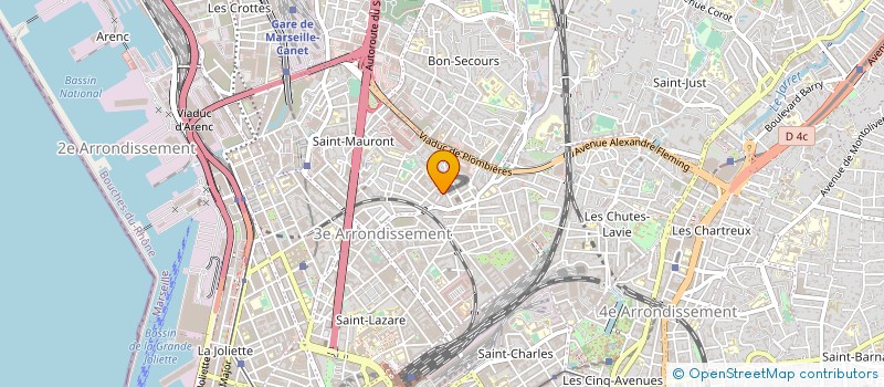 localisation de l'entreprise MONSIEUR IBRAHIM AHAMADA à MARSEILLE