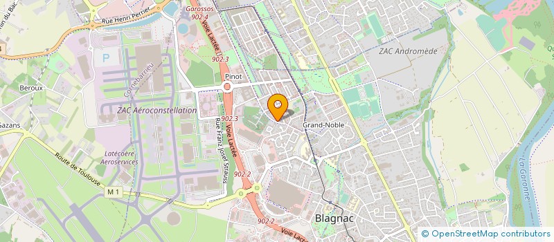 localisation de l'entreprise MONSIEUR IBRAHIM AHMED  BLAGNAC