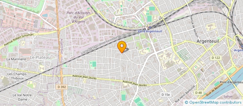 localisation de l'entreprise MONSIEUR IBRAHIM AKROUM à ARGENTEUIL