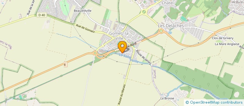 localisation de l'entreprise MONSIEUR IBRAHIM ALAME  GOMETZ-LA-VILLE