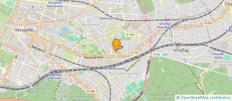localisation de l'entreprise MONSIEUR IBRAHIM ALI à VERSAILLES