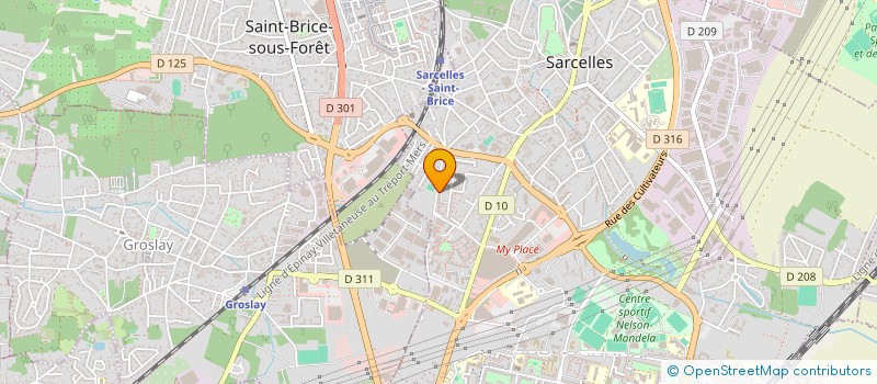 localisation de l'entreprise MONSIEUR IBRAHIM ALI IBRAHIM  SARCELLES