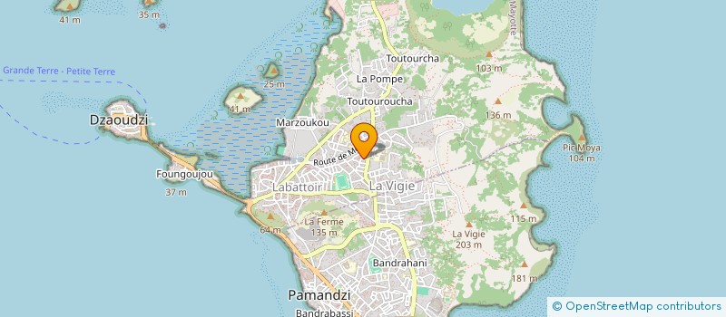 localisation de l'entreprise MONSIEUR IBRAHIM AMAD OUMAD à DZAOUDZI