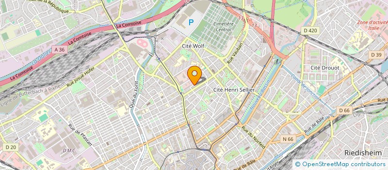 localisation de l'entreprise MONSIEUR IBRAHIM AMARHOUN  MULHOUSE