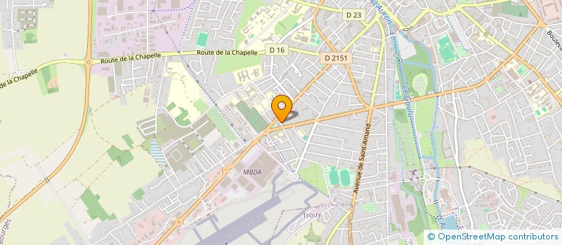 localisation de l'entreprise MONSIEUR IBRAHIM AMKHATRIOU  BOURGES