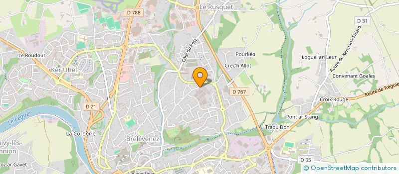 localisation de l'entreprise MONSIEUR IBRAHIM ARBIB  LANNION