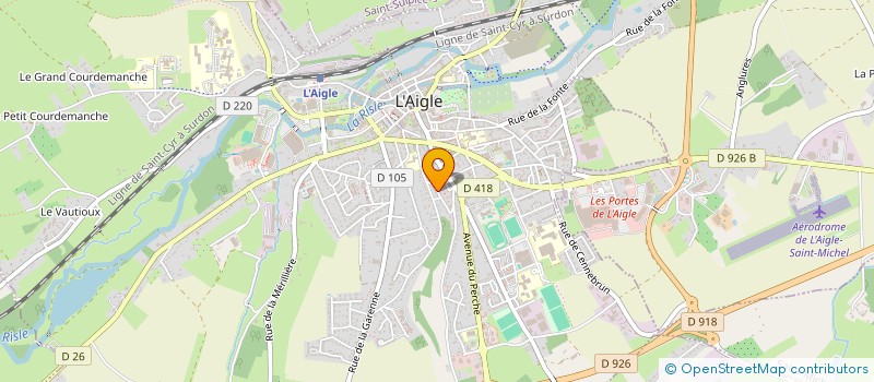 localisation de l'entreprise MONSIEUR IBRAHIM ARI à L'AIGLE