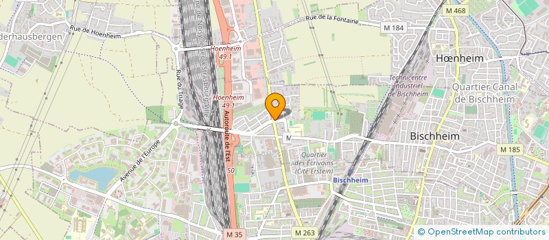 localisation de l'entreprise MONSIEUR IBRAHIM ARIF  BISCHHEIM