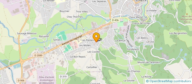 localisation de l'entreprise MONSIEUR IBRAHIM ARSLAN  THIERS