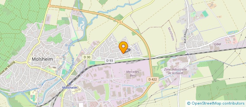 localisation de l'entreprise MONSIEUR IBRAHIM ATA  MOLSHEIM