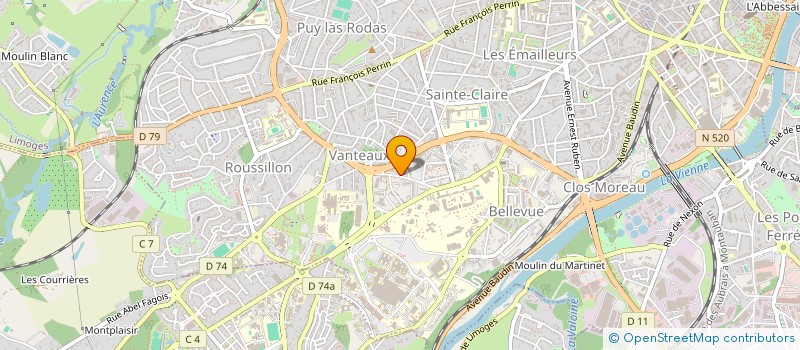 localisation de l'entreprise MONSIEUR IBRAHIM BAH à LIMOGES