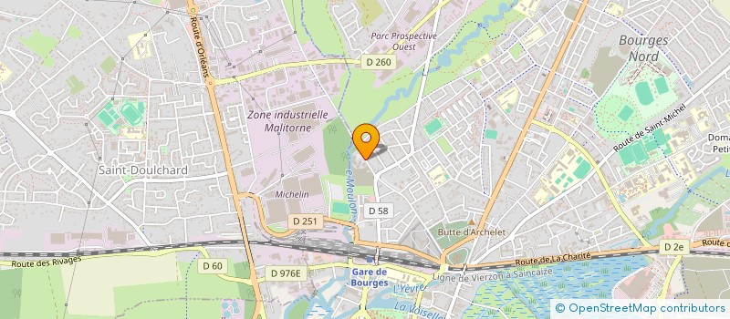 localisation de l'entreprise MONSIEUR IBRAHIM BAH  BOURGES