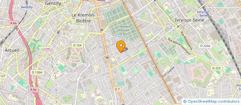 localisation de l'entreprise MONSIEUR IBRAHIM BAKAYOKO  VILLEJUIF