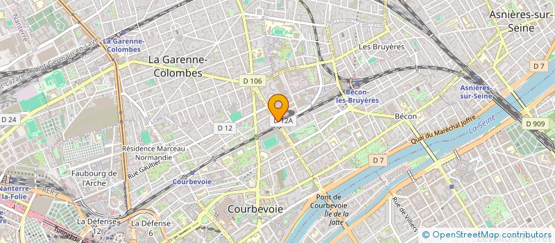 localisation de l'entreprise MONSIEUR IBRAHIM BAMBA à COURBEVOIE