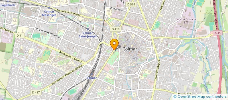 localisation de l'entreprise MONSIEUR IBRAHIM BARRIE  COLMAR