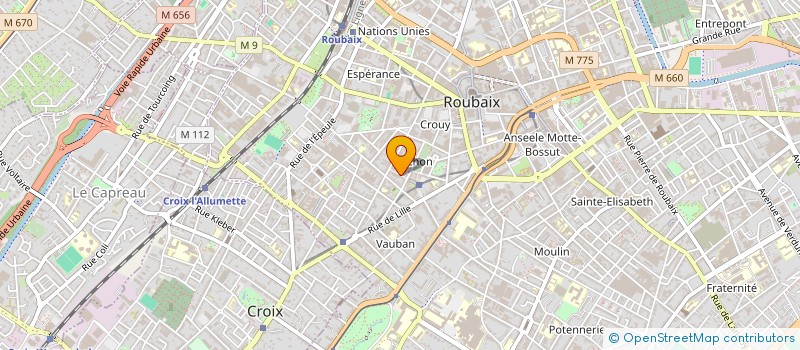 localisation de l'entreprise MONSIEUR IBRAHIM BELAIDI  ROUBAIX