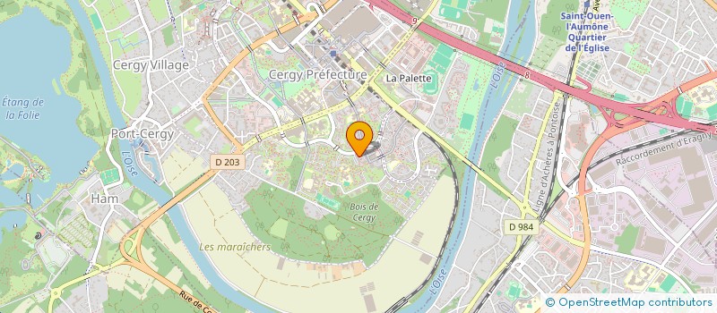 localisation de l'entreprise MONSIEUR IBRAHIM BEN KONE  CERGY