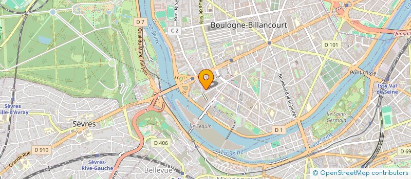 localisation de l'entreprise MONSIEUR IBRAHIM BENAISSA à BOULOGNE-BILLANCOURT