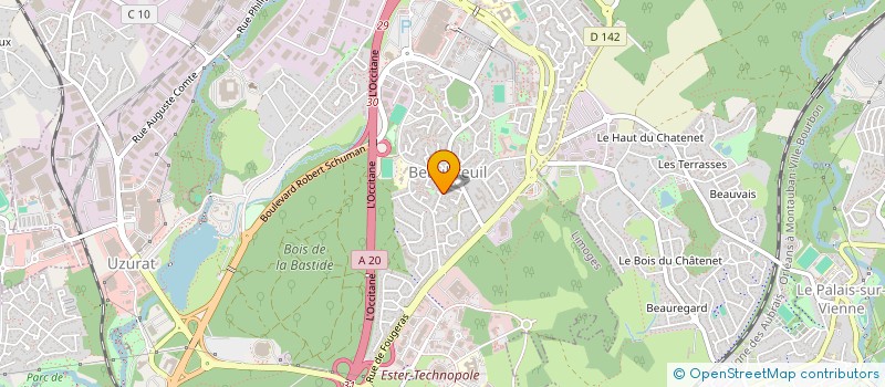 localisation de l'entreprise MONSIEUR IBRAHIM BENATMANE à LIMOGES