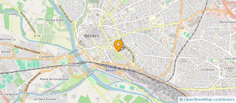 localisation de l'entreprise MONSIEUR IBRAHIM BILGEL  BEZIERS