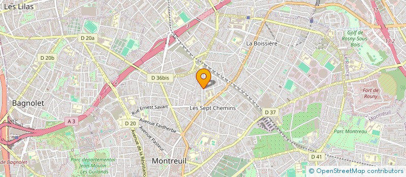 localisation de l'entreprise MONSIEUR IBRAHIM BOCOUM à MONTREUIL