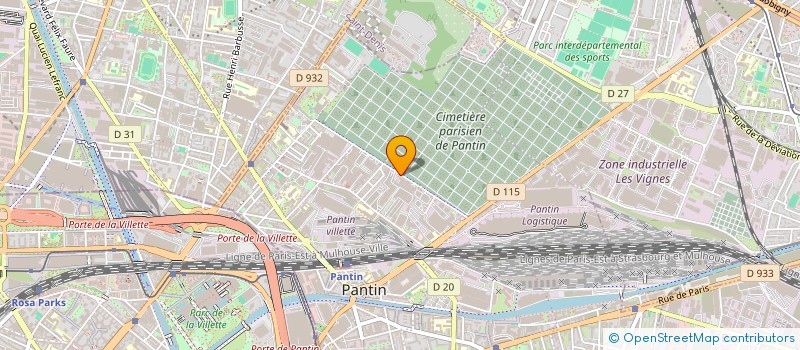 localisation de l'entreprise MONSIEUR IBRAHIM BOUAB à PANTIN