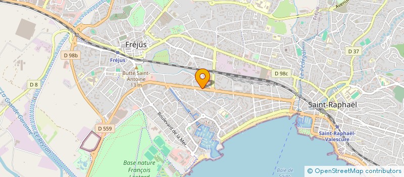 localisation de l'entreprise MONSIEUR IBRAHIM BOULARES à FREJUS