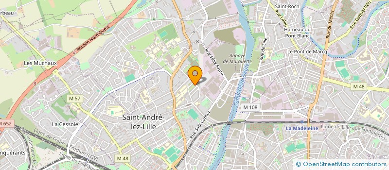 localisation de l'entreprise MONSIEUR IBRAHIM BOUZIANE à SAINT-ANDRE-LEZ-LILLE