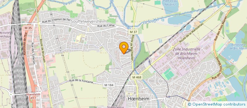 localisation de l'entreprise MONSIEUR IBRAHIM CHEKKAT  SOUFFELWEYERSHEIM