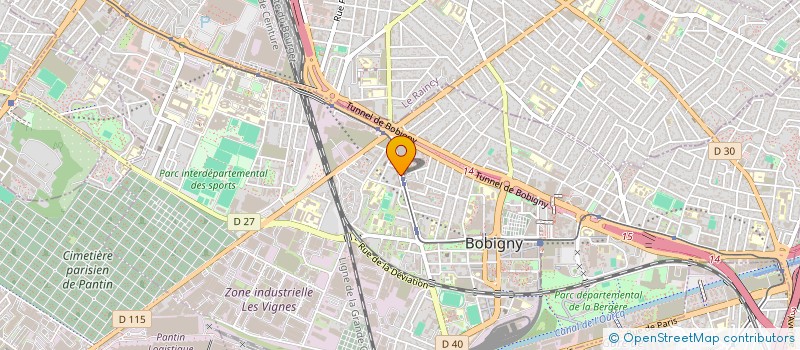 localisation de l'entreprise MONSIEUR IBRAHIM CHMORRA  BOBIGNY