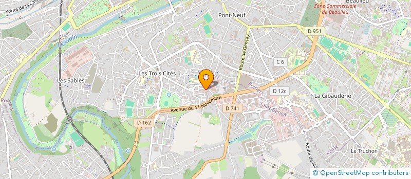 localisation de l'entreprise MONSIEUR IBRAHIM CHOBAK  POITIERS